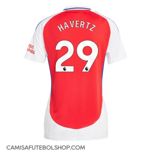 Camisa de time de futebol Arsenal Kai Havertz #29 Replicas 1º Equipamento Feminina 2024-25 Manga Curta